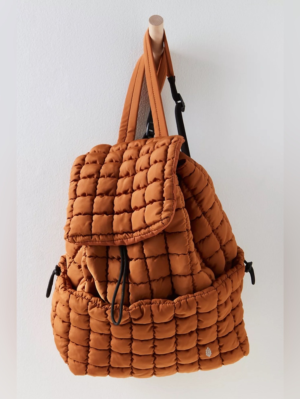FP Movement Free People Quilted Hiker Active Backpack Orange